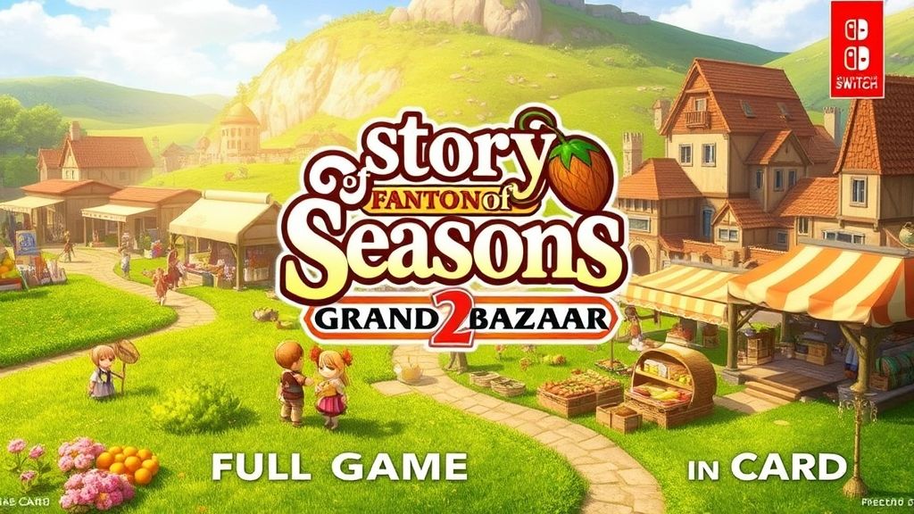 《牧场物语：Grand Bazaar》重制版8月27日全平台发售